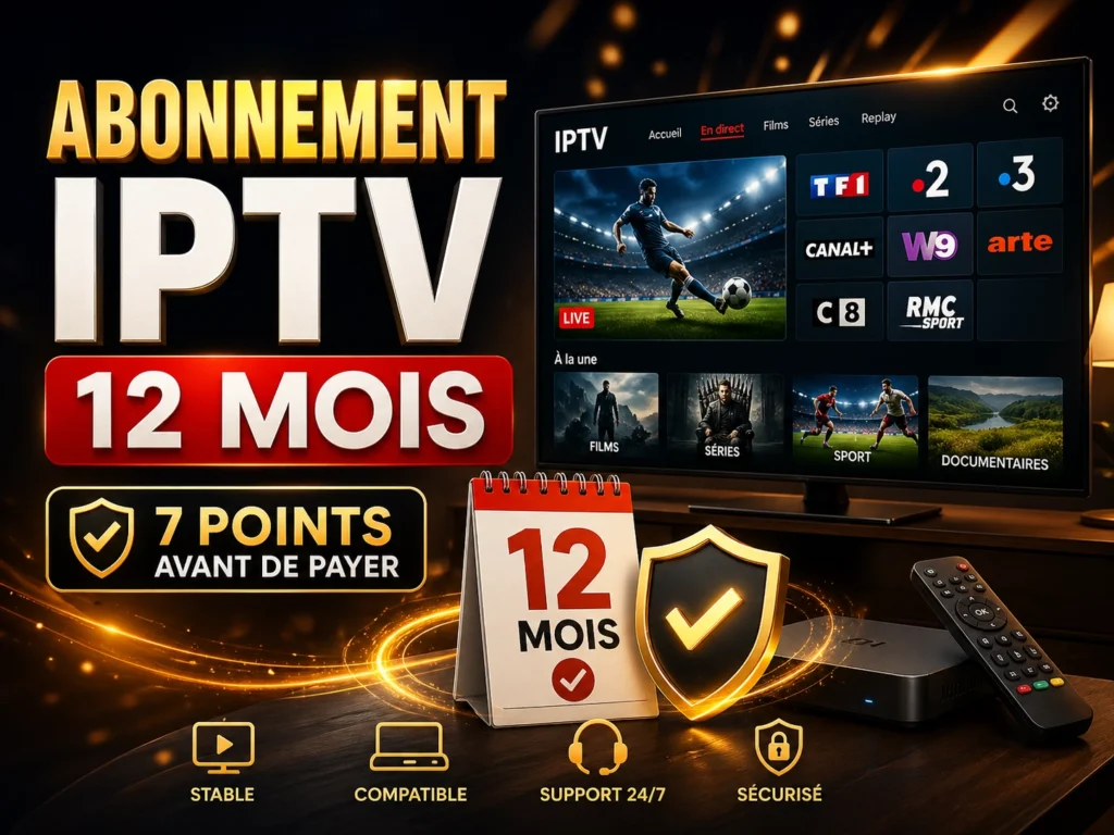 abonnement iptv 12 mois