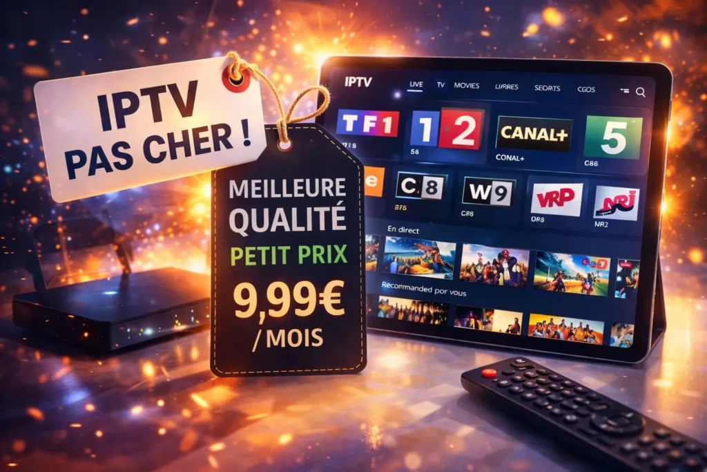 iptv pas cher fiable en France prix abordable streaming