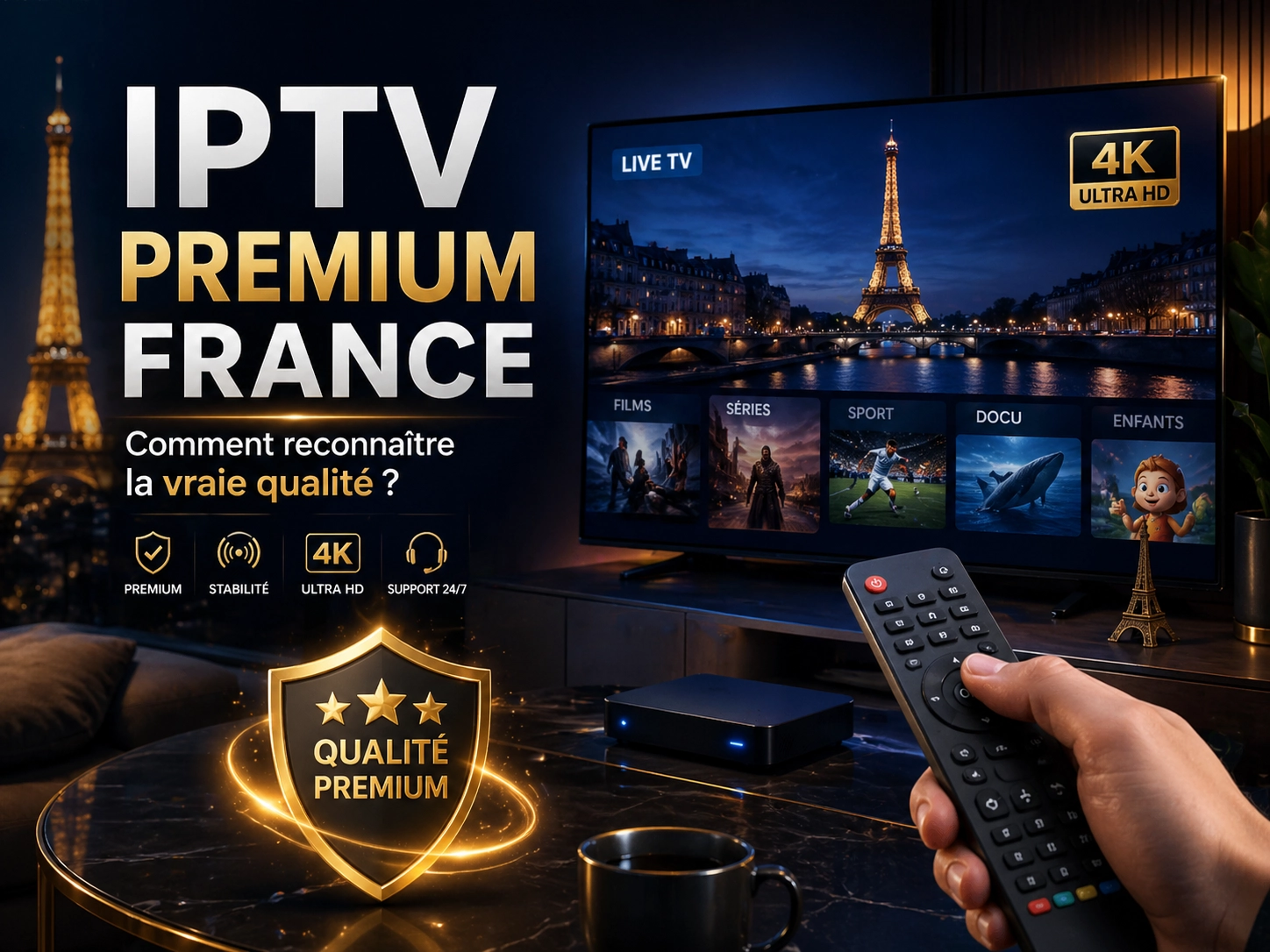 IPTV premium France qualité 4K
