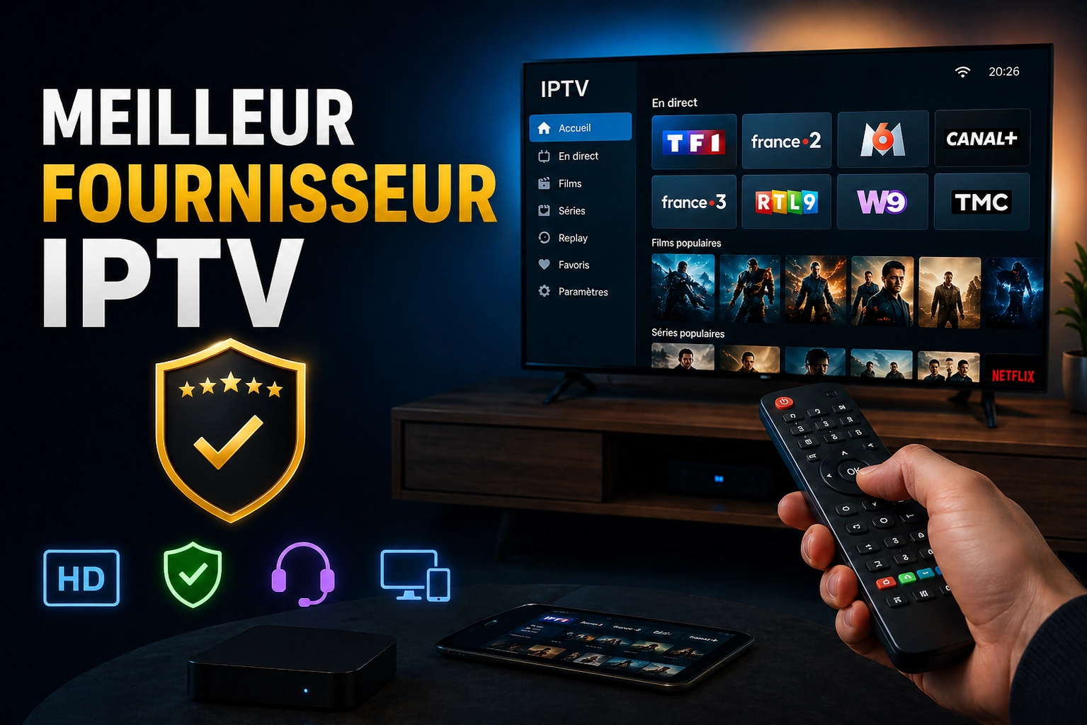 meilleur fournisseur iptv interface premium fiable en France